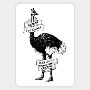 Ostrich Tattoo Sticker